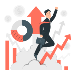 Business growth illustration